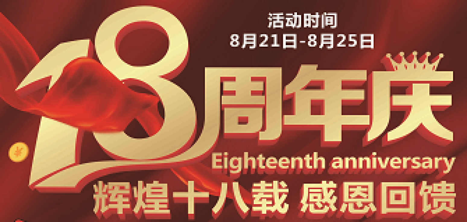 國大藥房十八周年慶！