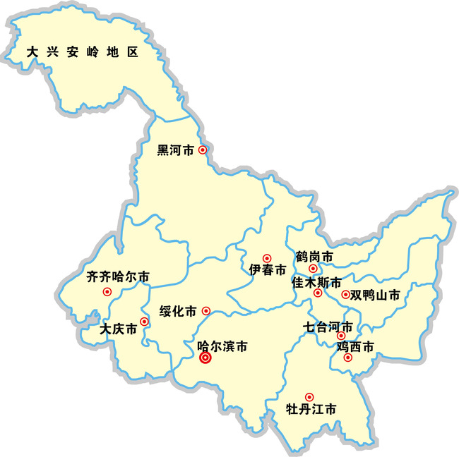 看一下黑龙江省地图图片