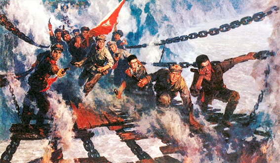 "长征号"主题列车历史故事之飞夺泸定桥